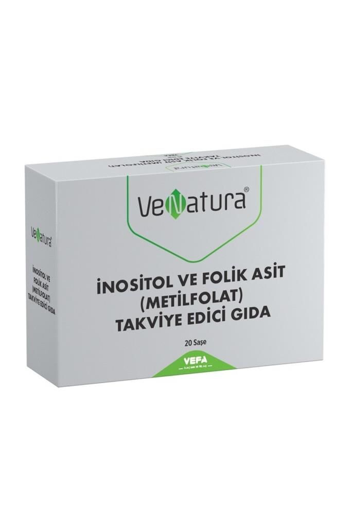 Venatura İnositol Ve Folik Asit (metilfolat) Takviye Edici Gıda 20 Saşe