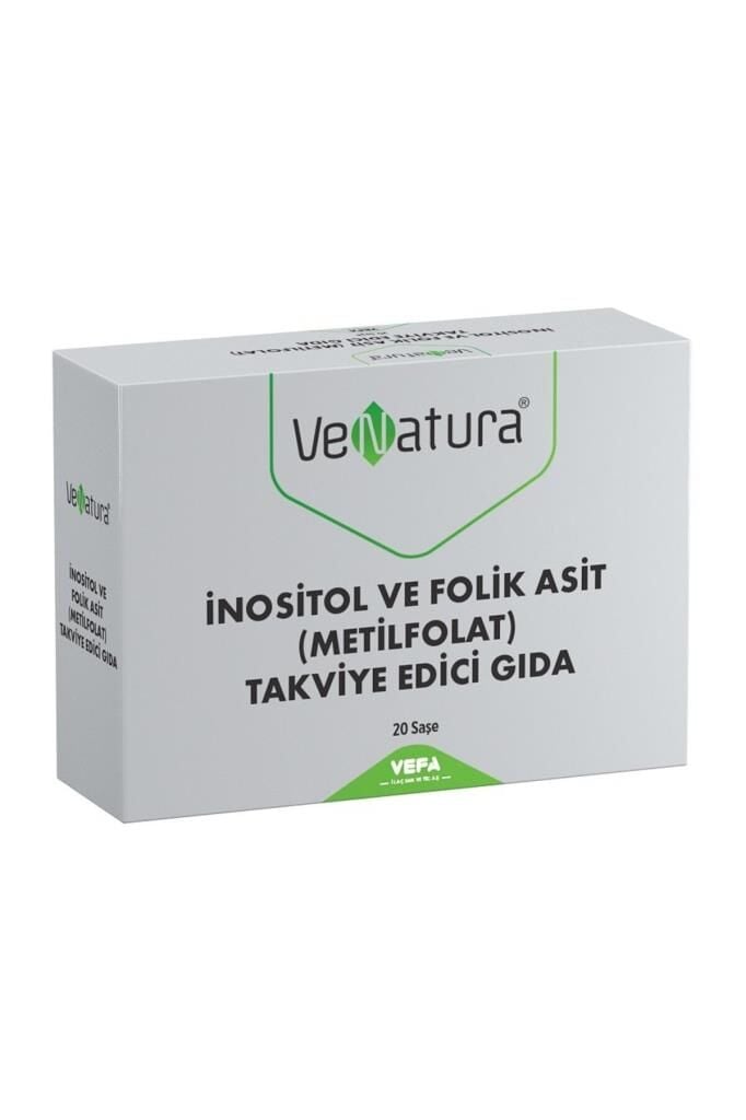Venatura İnositol Ve Folik Asit (metilfolat) Takviye Edici Gıda 20 Saşe