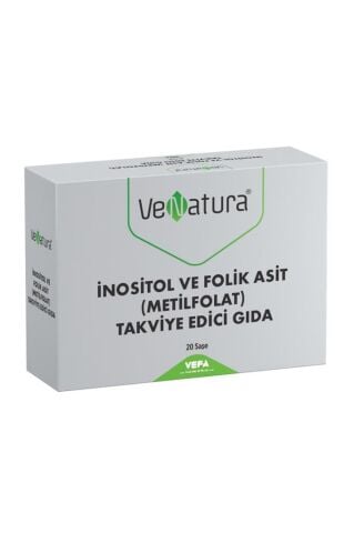 Venatura İnositol Ve Folik Asit (metilfolat) Takviye Edici Gıda 20 Saşe