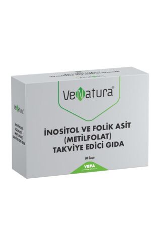 Venatura İnositol Ve Folik Asit (metilfolat) Takviye Edici Gıda 20 Saşe