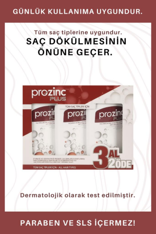 Prozinc Plus Saç Dökülmesine Karşı Etkili Şampuan 300 Ml 3 Al 2 Öde