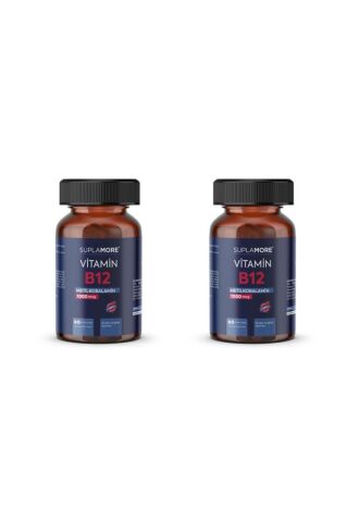 Suplamore Vitamin B12 1000 Mcg 60 Dil Altı Tablet 2'li Paket