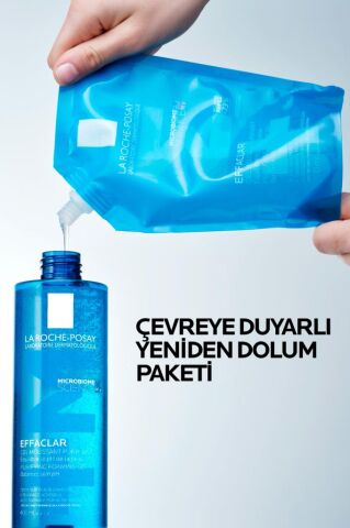 La Roche Posay Yağlı Ve Akneye Eğilimli Ciltler Için Effaclar Jel 400ml Yeniden Dolum Paketi