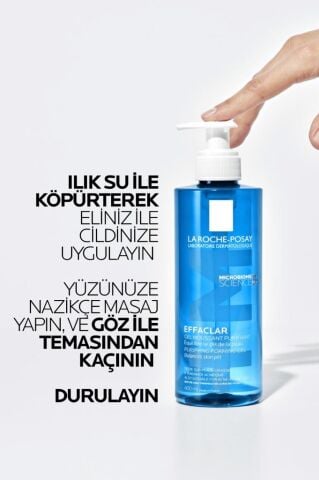 La Roche Posay Yağlı Ve Akneye Eğilimli Ciltler Için Effaclar Jel 400ml Yeniden Dolum Paketi