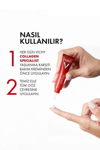 Vichy Liftactiv Collagen Specialist Yaşlanma Belirtilerine Karşı Göz Bakım Kremi
