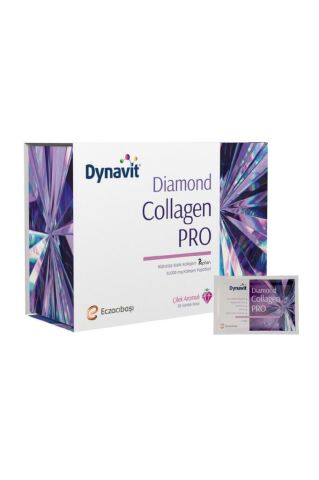 Dynavit Diamond Collagen Pro Çilek Aromalı Hidrolize Balık Kolajeni 30 Saşe