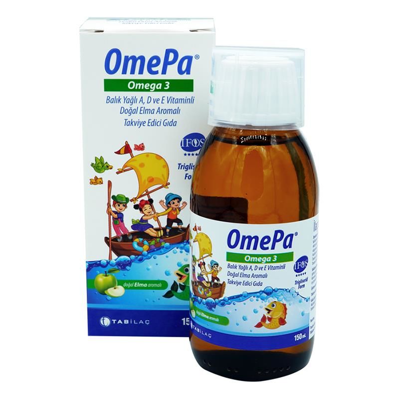 Omepa Balık Yağı Elma Aromalı 150 Ml