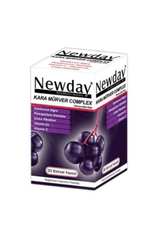 Newday Kara Mürver Complex 30 Bitkisel Kapsül