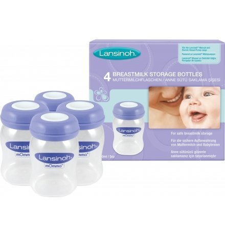 Lansinoh Süt Saklama Şişeleri - 4 Adet
