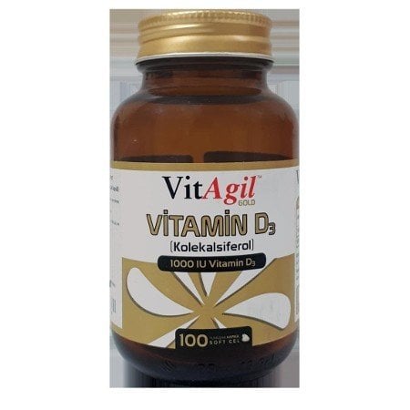 Vitagil Gold Vitamin D3 1000 IU 100 Kapsül