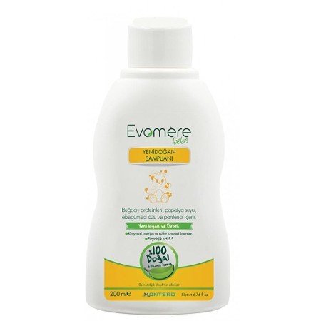 Evomere Yenidoğan 200 ml Bebek Şampuanı