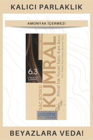 Prozinc Color 6.3 Kumral - Amonyaksız Bitkisel Kalıcı Saç Boyası