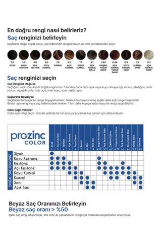 Prozinc Color 1.0 Siyah - Amonyaksız Bitkisel Kalıcı Saç Boyası
