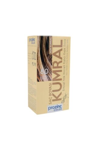 Prozinc Color 8.0 Kumral - Amonyaksız Bitkisel Kalıcı Saç Boyası