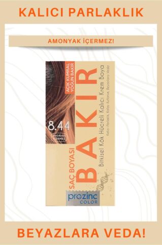 Prozinc Color 8.44 Bakır - Amonyaksız Bitkisel Kalıcı Saç Boyası