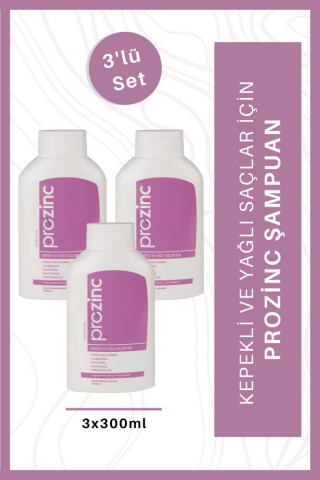 Prozinc Normal Ve Yağlı Saçlar 300 Ml 3 Al 2 Öde Şampuan Mor
