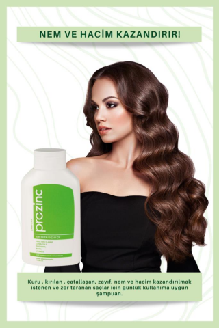 Prozinc Kuru Saçlar İçin Şampuan 300 Ml 3 Al 2 Öde (Yeşil)