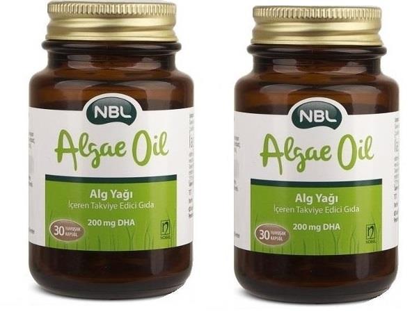 NBL_Algae algea oil 30 Kap. ( ALG YAĞI ) SKT 02/2020 2 Lİ PAKET
