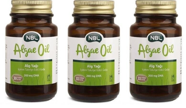 NBL_Algae algea oil 30 Kap. ( ALG YAĞI ) SKT 02/2020 3 LÜ PAKET