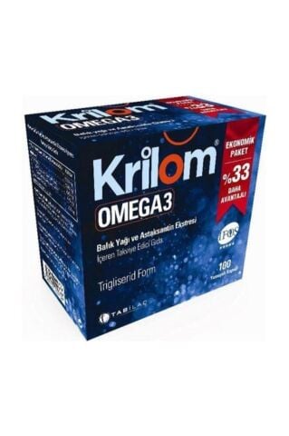 Krilom Omega3 100 Yumuşak Kapsül