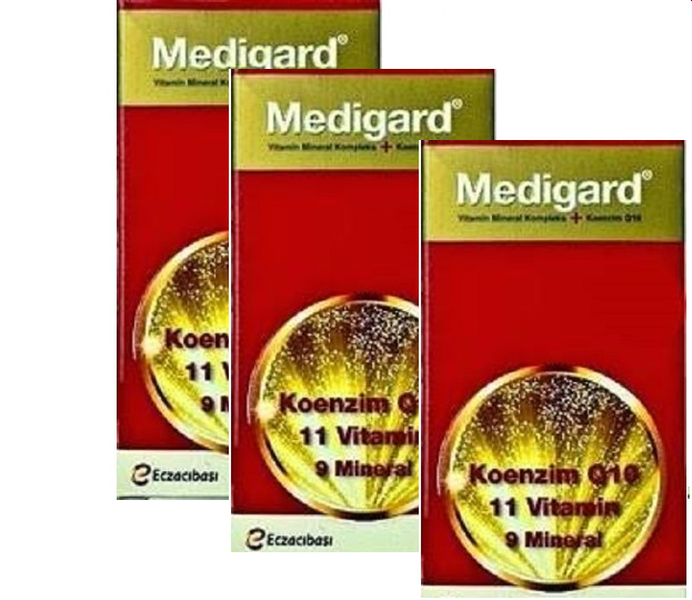 Medigard Vitamin Mineral Kompleks + CoQ10 30 Tablet 3 Adet