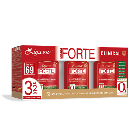 Zigavus Forte Ultra Clinical -Kuru Normal Saçlar- 3 Al 2 Öde