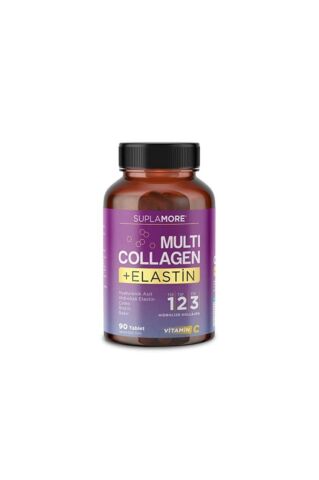 Suplamore Multi Collagen & Elastin Tip1 Tip2 Tip3 Hidrolize Kolajen 90 Tablet
