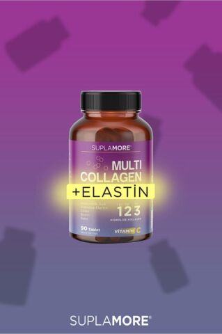 Suplamore Multi Collagen & Elastin Tip1 Tip2 Tip3 Hidrolize Kolajen 90 Tablet