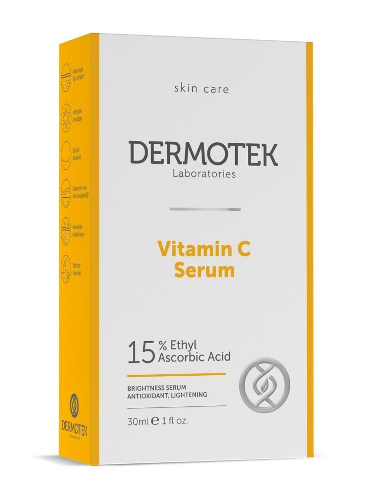 Dermotek %15 C Vitamini Aydınlatıcı Ve Renk Tonu Eşitleyici Serum 30 Ml Yeni Ürün