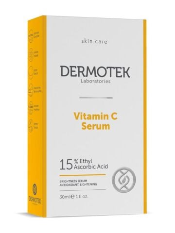 Dermotek %15 C Vitamini Aydınlatıcı Ve Renk Tonu Eşitleyici Serum 30 Ml Yeni Ürün