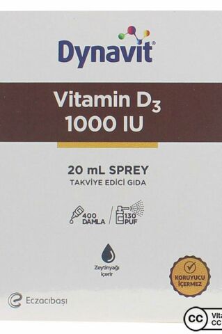 Dynavit Vitamin D3 1000 Iu 20 ml Sprey