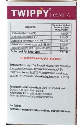 Twippy Damla 10ml - Twippy Probiyotik Damla