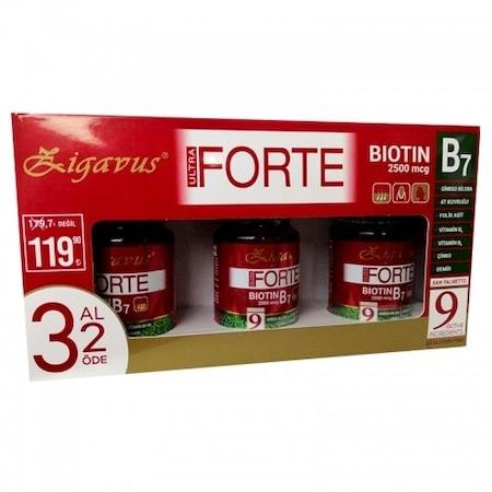 Zigavus Ultra Forte Biotin 2500mcg 30 Tablet | 3 Al 2 Öde 29.05.2021