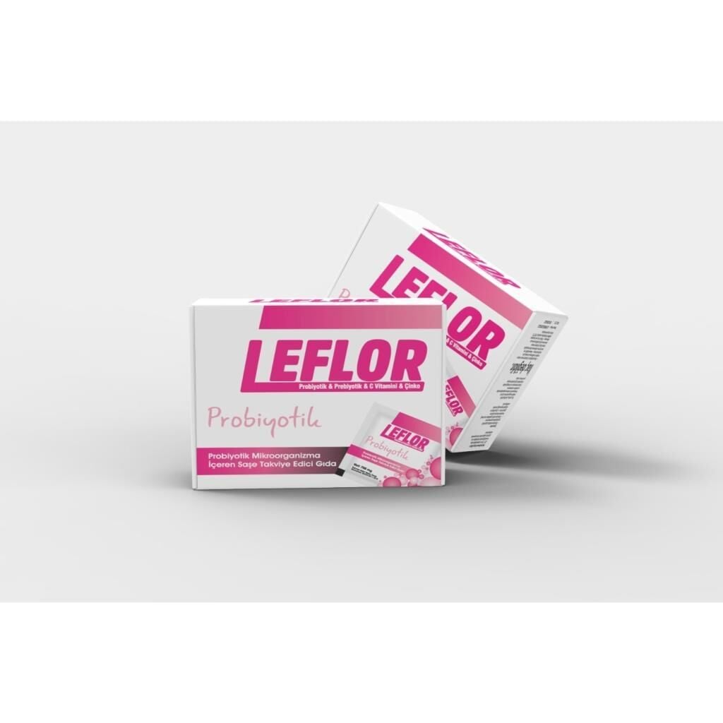 Leflor Probiyotik & Prebiyotik & C Vitamini & Çinko 10 Saşe