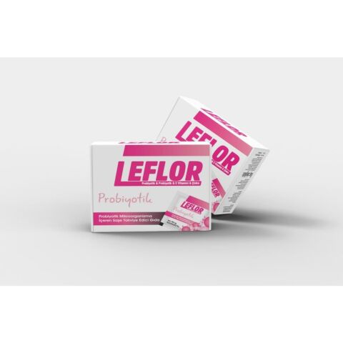 Leflor Probiyotik & Prebiyotik & C Vitamini & Çinko 10 Saşe