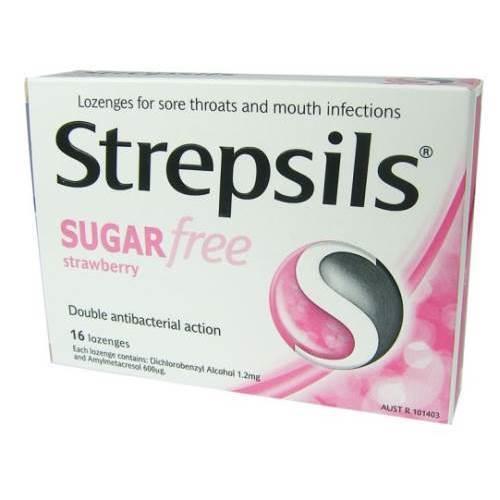 Strepsils Şekersiz Çilek Aromalı 16 Pas_til