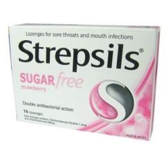 Strepsils Şekersiz Çilek Aromalı 16 Pas_til