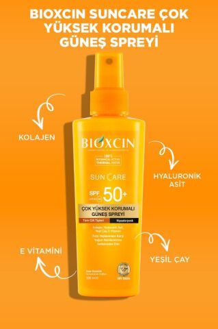 Bioxcin Sun Care Çok Yüksek Korumalı Tüm Ciltler Güneş Spreyi Spf 50+ 200 Ml