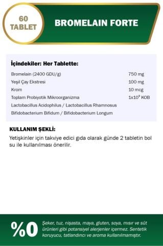 Nutraxin Bromelain Forte 60 Tablet