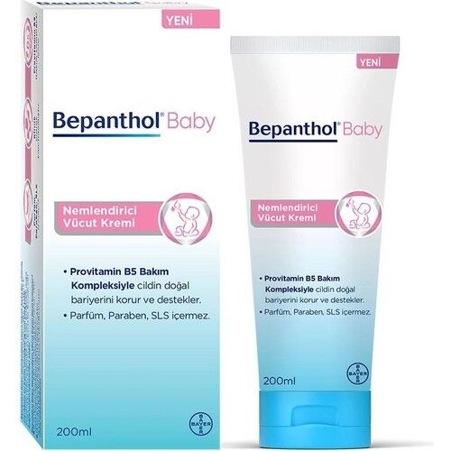 Bepanthol Bebek Vücut Kremi 200 ml Nemlendirici