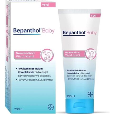 Bepanthol Bebek Vücut Kremi 200 ml Nemlendirici