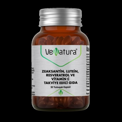 Venatura Zeaksantin, Lutein, Resveratrol Ve Vitamin C Takviye Edici Gıda