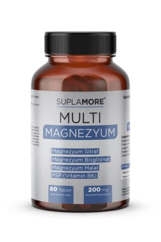 Suplamore Multi Magnezyum Bisglisinat+Sitrat+Malat + P5P 60 Tablet