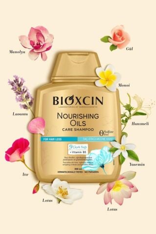 Bioxcin Besleyici Yağlar Bakım Şampuanı 300 ML - Sülfatsız, Kuru ve Yıpranmış Saçlar Saç Dökülme Karşıtı
