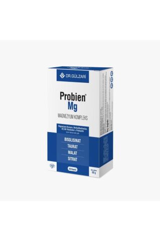 Probien Magnezyum Kompleks Magnezyum Bislgisinat-Sitrat-Malat-Taurat 60 Kapsül