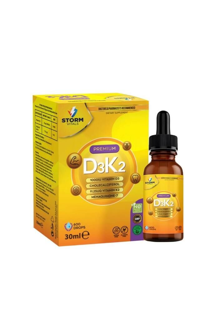 Storm Vitals PREMİUM D3K2 30ML 600 DAMLA