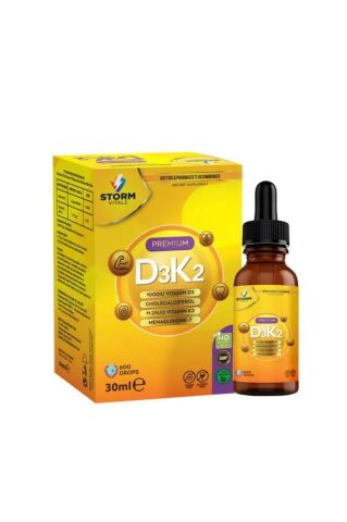 Storm Vitals PREMİUM D3K2 30ML 600 DAMLA