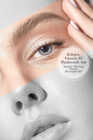 Bioxcin Kaş Kirpik Serumu - Kolajen Hyaluronik Asit Hint Yağı Keratin Peptidleri B5 Biocomplex B11