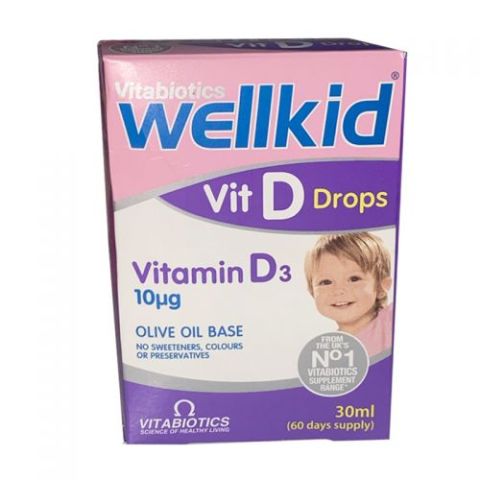 Vitabiotics Wellkid Vit Drops Vitamin D3 Takviye Edici Gıda 30 ml