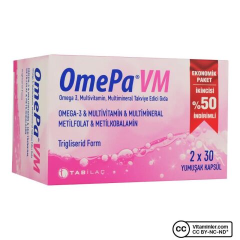 Omepa VM 2x30 Yumuşak Kapsül